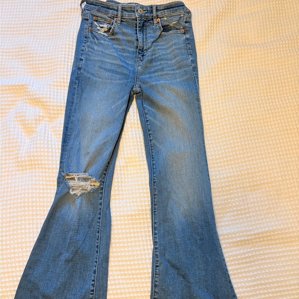American Eagle Outfitters Light Blue Flare Jeans